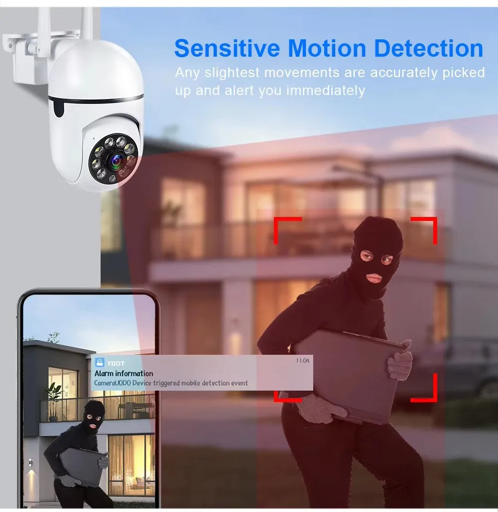 WiFi 1080P HD excellente version intérieure extérieure caméra sans fil à 360 degrés