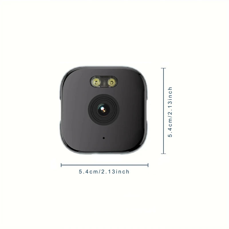 Caméra de fenêtre WiFi 6MP, 5GHz, pour la sécurité de la maison, Vision nocturne couleur, détection de mouvement, enregistrement 24/7, installation rapide