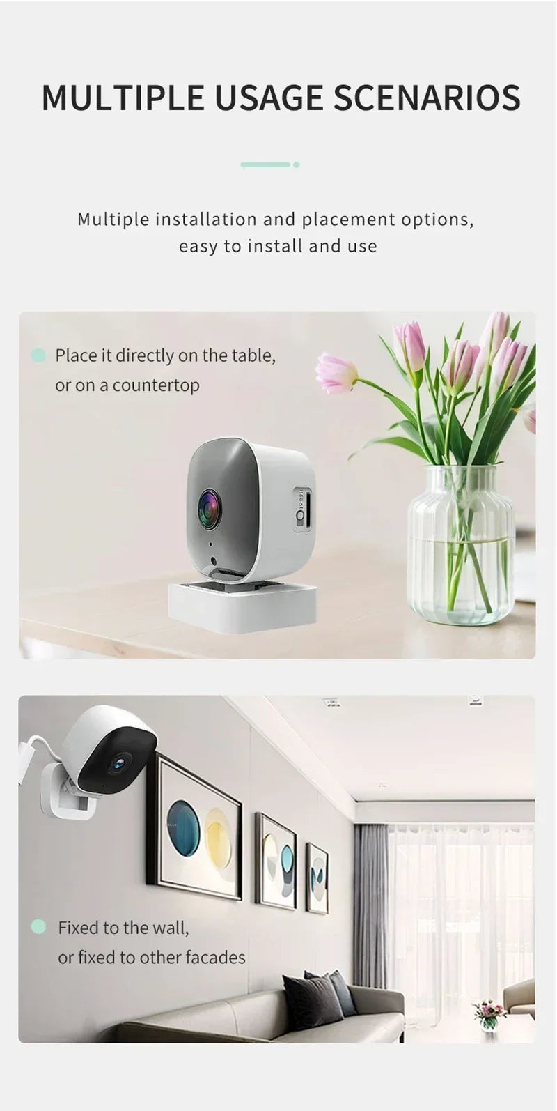 Caméra de sécurité WiFi Mini 1080P HD, Caméscope Intérieur Vision Nocturne, Caméra Intelligente de Protection Vidéo 2026 Nouveauté