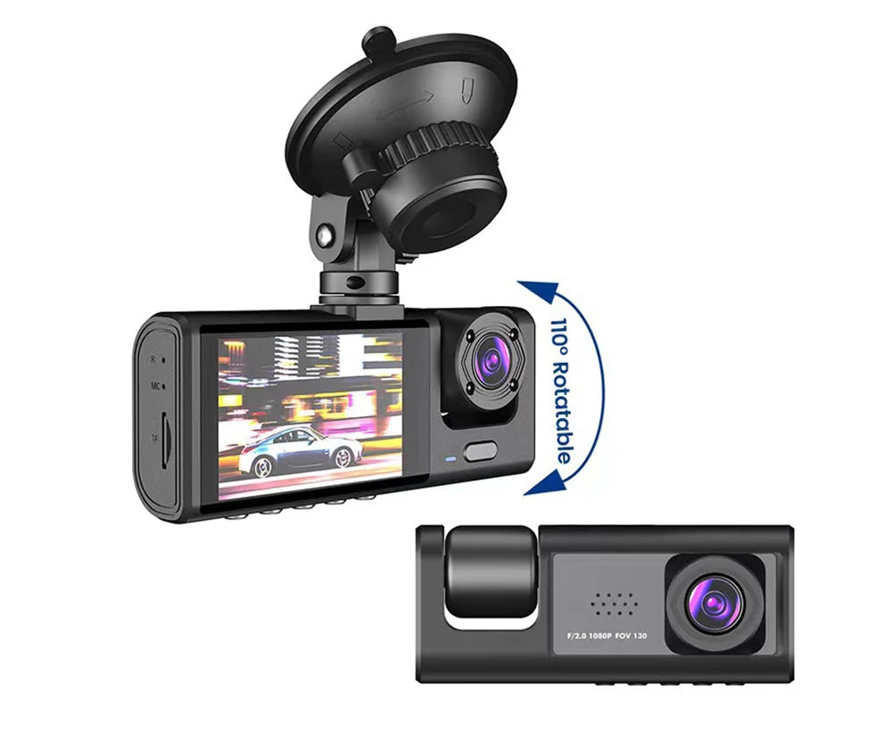 Dashcam 1080P 2/3 Canaux - Vision Nocturne