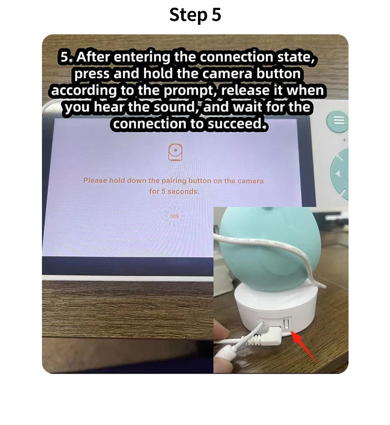 Bébé moniteur 2K haute définition WiFi télécommande application mobile