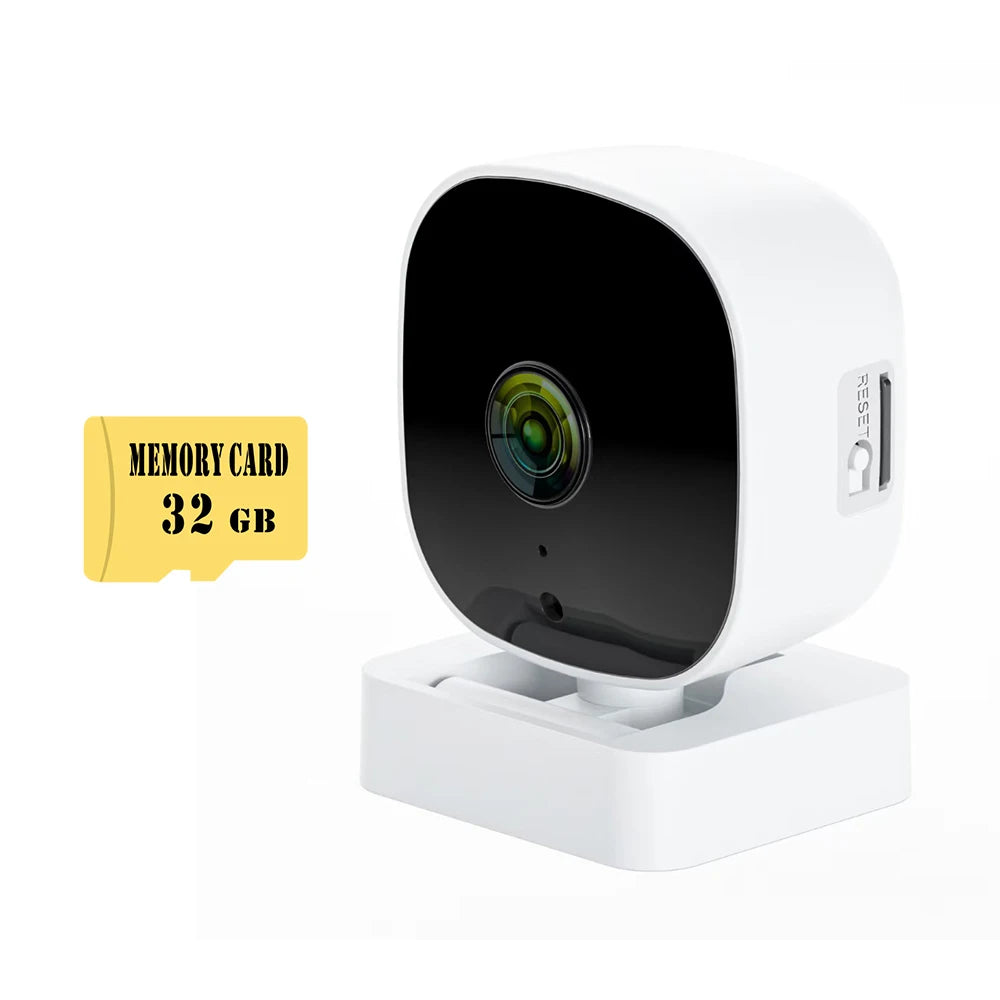 Caméra de sécurité intérieure 4K, audio bidirectionnel, webcam WiFi 2.4G, maison intelligente, surveillance vidéo 8MP, détection de mouvement, vision nocturne IR