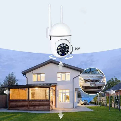 Caméra Extérieure PTZ WiFi 8MP - Zoom 4X, Vision Nocturne Couleur, Audio Bidirectionnel, IP66