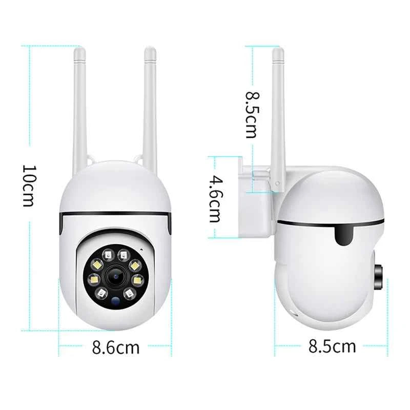 Caméra Extérieure PTZ WiFi 8MP - Zoom 4X, Vision Nocturne Couleur, Audio Bidirectionnel, IP66