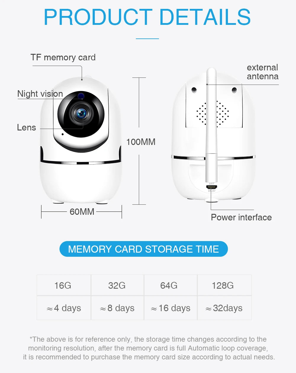 1620P caméra Wifi IP intérieure YCC365 Plus Surveillance vidéo sans fil maison intelligente suivi automatique Vision nocturne caméra de sécurité CCTV