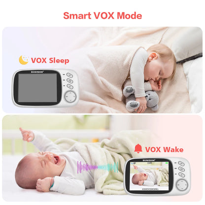 Moniteur Bébé 3.2" - Vision Nocturne Audio 2 Voies