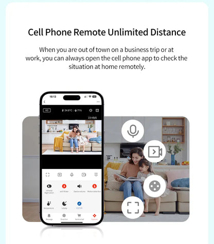 Bébé moniteur 2K haute définition WiFi télécommande application mobile