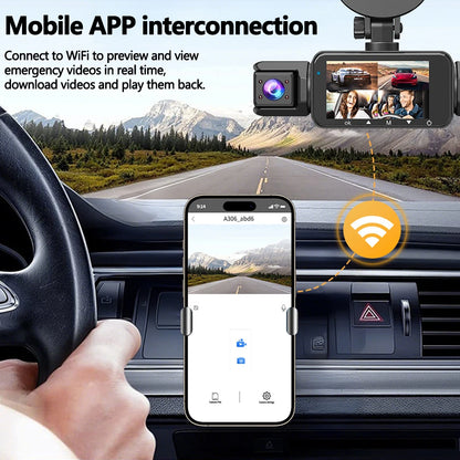 Dashcam 360° 4 Canaux - WiFi Parking 24H