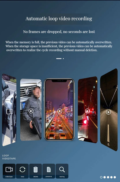 Dashcam 2K WiFi - Commande Vocale