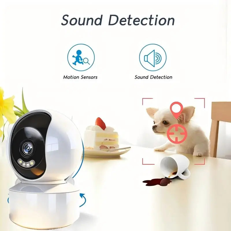 Caméra IP WiFi intérieure V360 Pro 2MP Full HD 1080P, caméra de sécurité sans fil CCTV, surveillance à domicile, conversation bidirectionnelle, vision nocturne infrarouge