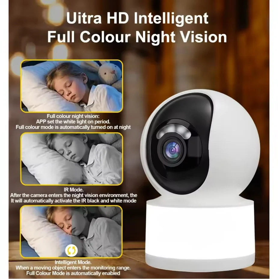 Caméra IP WiFi intérieure V360 Pro 2MP Full HD 1080P, caméra de sécurité sans fil CCTV, surveillance à domicile, conversation bidirectionnelle, vision nocturne infrarouge