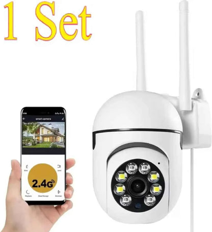 Caméra Extérieure PTZ WiFi 8MP - Zoom 4X, Vision Nocturne Couleur, Audio Bidirectionnel, IP66