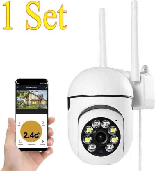 Caméra Extérieure PTZ WiFi 8MP - Zoom 4X, Vision Nocturne Couleur, Audio Bidirectionnel, IP66