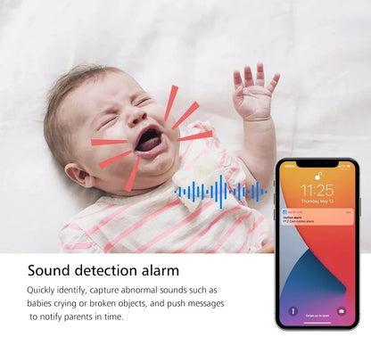 Caméra de sécurité intérieure ANSVICAM Tuya 6MP HD 5G WiFi avec zoom 6x, moniteur pour bébé, vision nocturne, détection automatique de mouvement, audio bidirectionnel