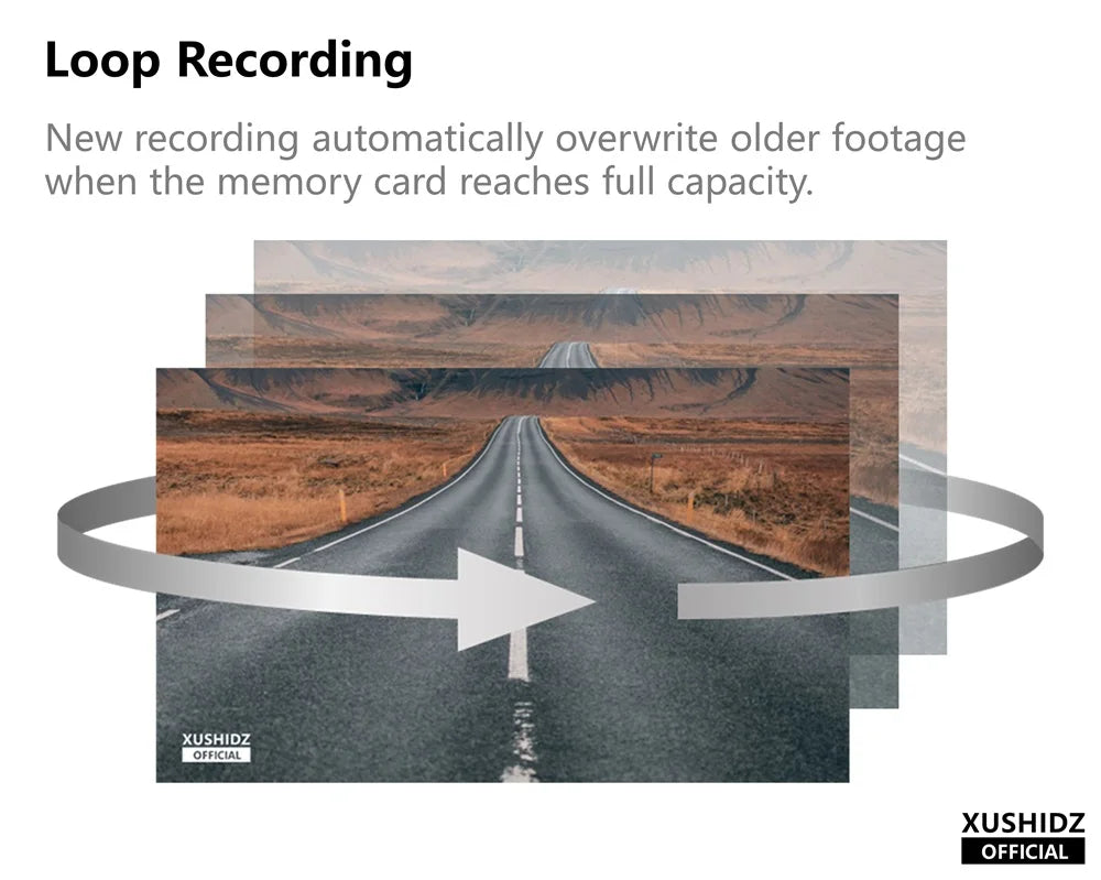 Dashcam 1080P - Parking 24H Capteur G