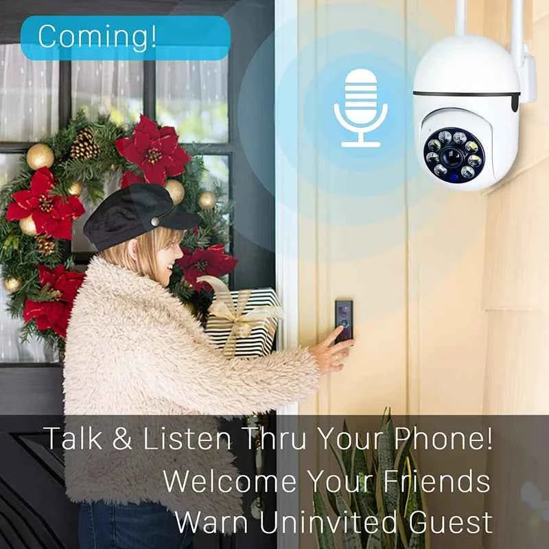 Caméra Surveillance Extérieure WiFi 360° 1080P FireFrog A7 - Audio Bidirectionnel, Vision Nocturne