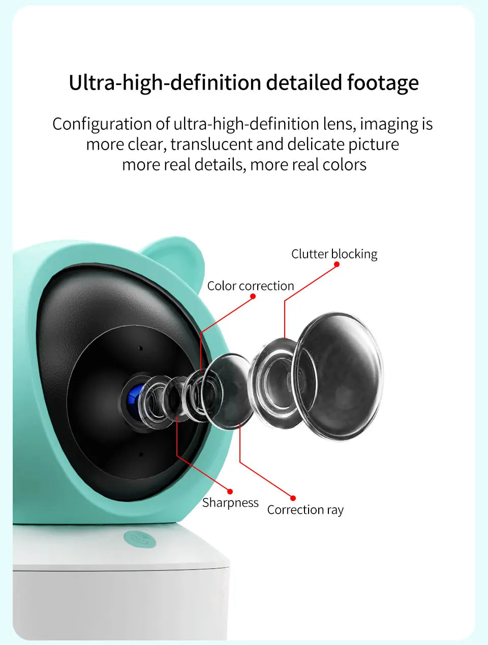 Bébé moniteur 2K haute définition WiFi télécommande application mobile