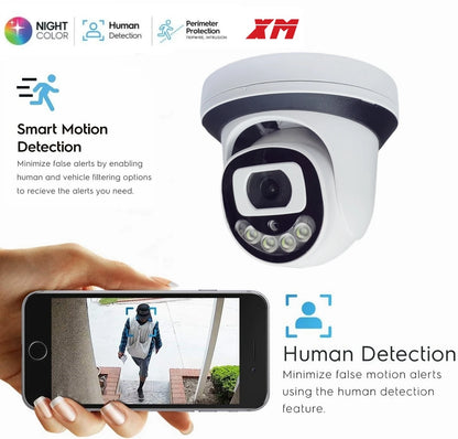 Caméra de sécurité IP 8MP Wifi Surveillance intérieure Protection à domicile CCTV 4/5MP dôme sans fil Camara vidéo intérieure Wi-Fi XM ICSee Ca