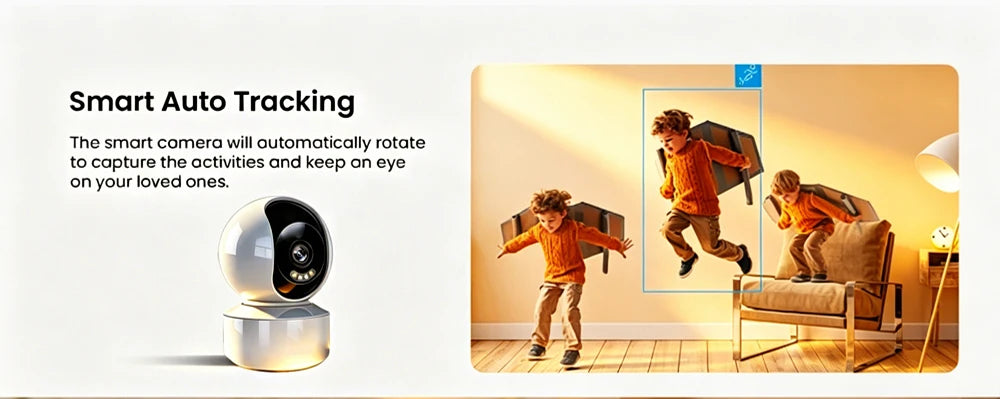 Caméra IP WiFi intérieure V360 Pro 2MP Full HD 1080P, caméra de sécurité sans fil CCTV, surveillance à domicile, conversation bidirectionnelle, vision nocturne infrarouge