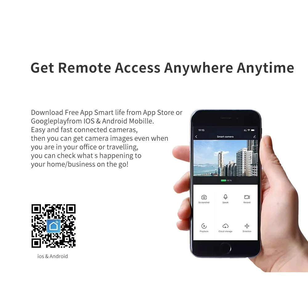 Caméra de sécurité intérieure ANSVICAM Tuya 6MP HD 5G WiFi avec zoom 6x, moniteur pour bébé, vision nocturne, détection automatique de mouvement, audio bidirectionnel