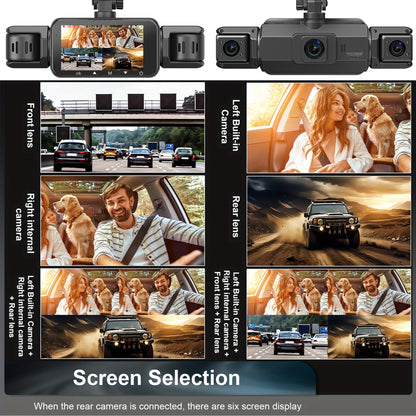 Dashcam 4 Canaux WiFi 1080P - Kit Câblage