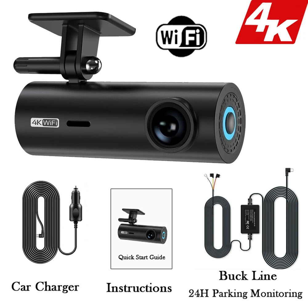 Mini Dashcam 4K WiFi - Parking 24H