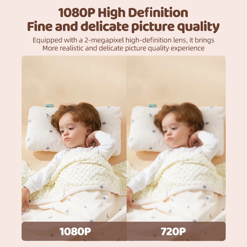 Caméra bébé Tuya WiFi Bluetooth télécommande