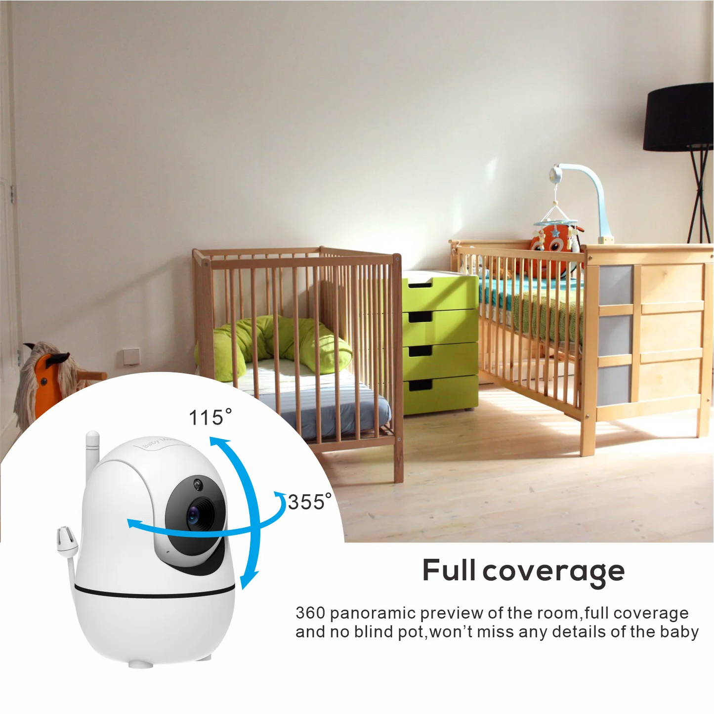 Caméra bébé SM50 compatible moniteur existant