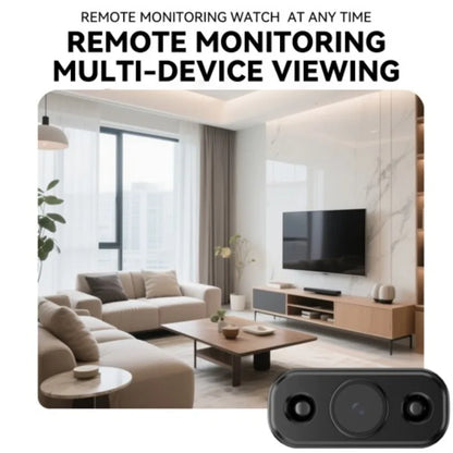 Mini caméra de sécurité intérieure 5MP, Vision nocturne, autonomie de la batterie 4H, alertes de détection de mouvement, stockage SD/Cloud, contrôle par application pour téléphone, caméra pour bébé