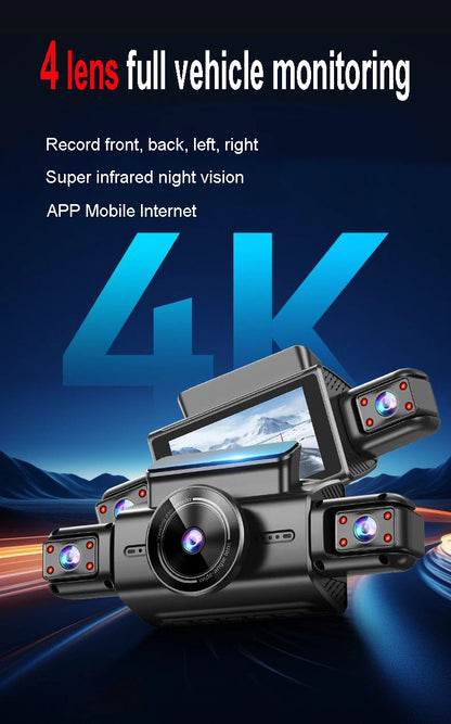 Dashcam 4K Double Objectif - GPS WiFi