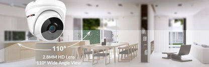 CamHi CamHipro-Caméra de surveillance intérieure IP WiFi HD 2.8mm, dispositif de sécurité domestique sans fil, avec audio bidirectionnel