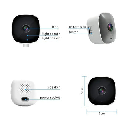 Caméra de sécurité WiFi Mini 1080P HD, Caméscope Intérieur Vision Nocturne, Caméra Intelligente de Protection Vidéo 2026 Nouveauté
