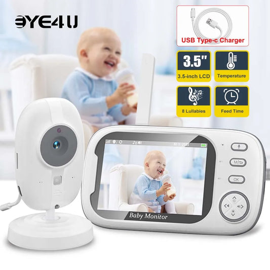 Moniteur bébé 3.5 pouces écran LCD vision nocturne 2.4G