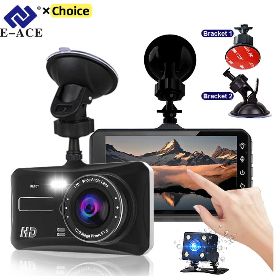 Dashcam 1080P Full HD WiFi caméra avant arrière
