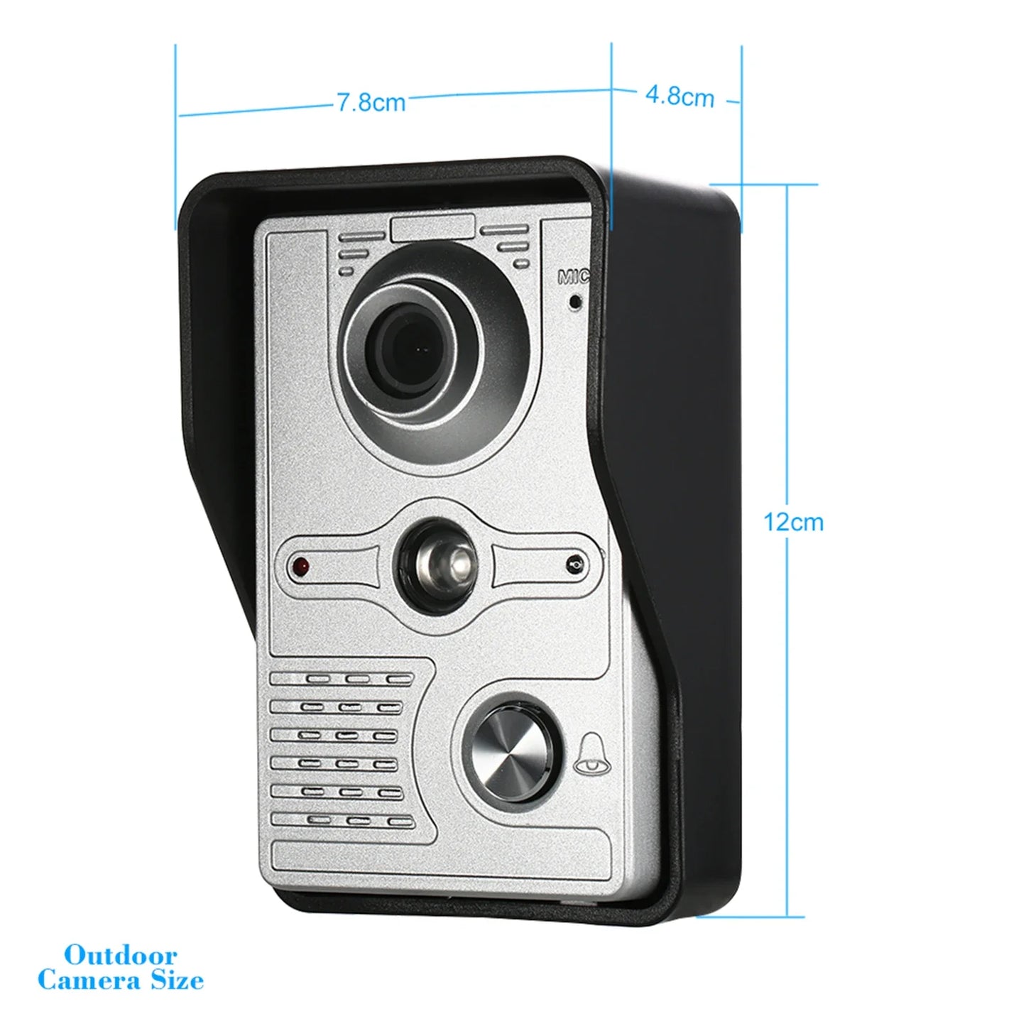 Caméra extérieure IR-CUT, sonnette vidéo filaire de 7 pouces, moniteur intérieur, interphone visuel, Audio bidirectionnel, déverrouillage à distance, visiophone