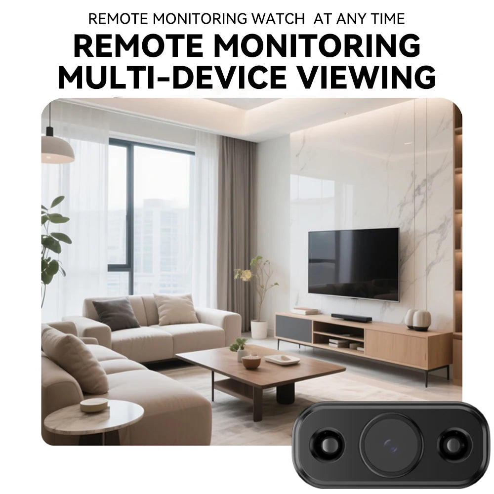 Mini caméra de sécurité intérieure 5MP, Vision nocturne, autonomie de la batterie 4H, alertes de détection de mouvement, stockage SD/Cloud, contrôle par application pour téléphone, caméra pour bébé