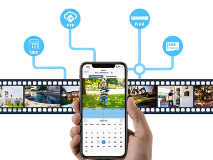 CamHi CamHipro-Caméra de surveillance intérieure IP WiFi HD 2.8mm, dispositif de sécurité domestique sans fil, avec audio bidirectionnel
