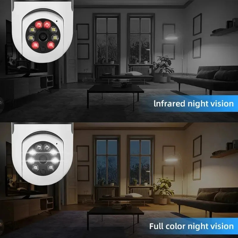 Caméra de surveillance 2026 avec vision nocturne couleur, suivi automatique des personnes, zoom, moniteur de sécurité intérieur, caméra IP Wi-Fi mini