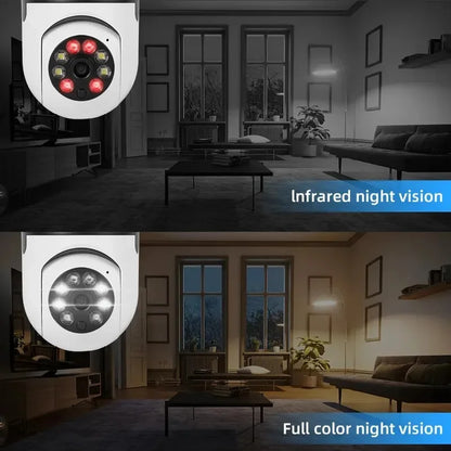 Caméra de surveillance 2026 avec vision nocturne couleur, suivi automatique des personnes, zoom, moniteur de sécurité intérieur, caméra IP Wi-Fi mini