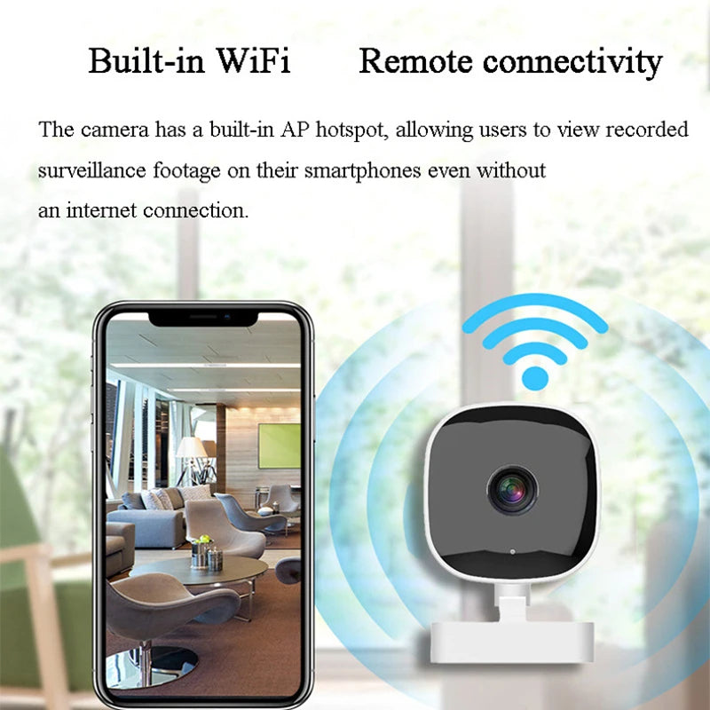 Nouvelle caméra WiFi pour fenêtre, vision nocturne couleur IP65, caméra de sécurité intérieure, remplace la caméra extérieure, surveillance par fenêtre