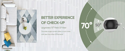 Moniteur Bébé 7" 1080P - 2 Caméras Écran Divisé