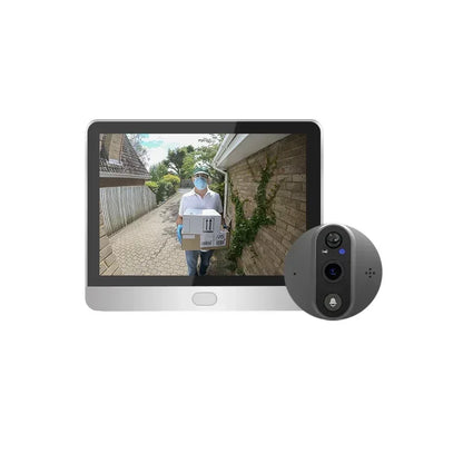 Caméra de sonnette LCD 4.3 pouces, caméra vidéo visuelle pour maison et extérieur, détecteur de porte numérique, WiFi 1080P 2.4G, sonnette électronique