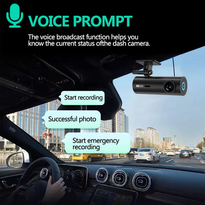 Mini dashcam 4K installation discrète pare-brise compact
