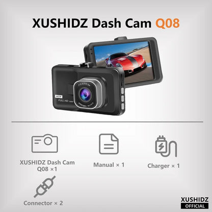 Dashcam 1080P - Parking 24H Capteur G