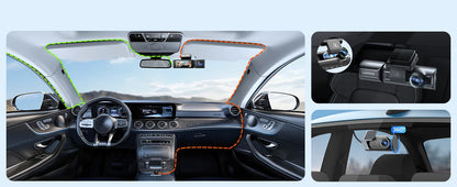 M550 Pro Dashcam 4K - GPS WiFi 3 Canaux