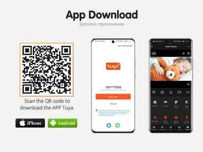 Caméra de sécurité intérieure ANSVICAM Tuya 6MP HD 5G WiFi avec zoom 6x, moniteur pour bébé, vision nocturne, détection automatique de mouvement, audio bidirectionnel