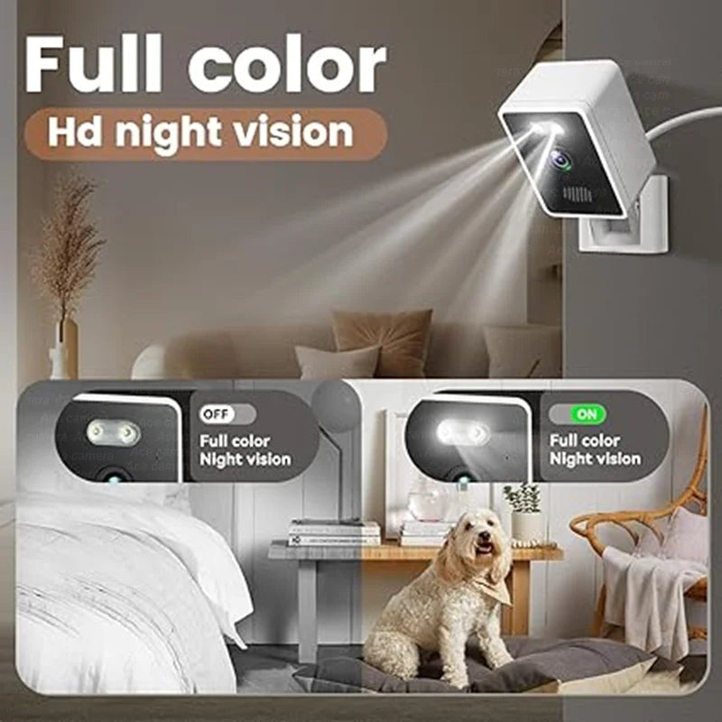 Caméra de sécurité intérieure intelligente, moniteur pour animaux de compagnie, Vision nocturne couleur, Audio bidirectionnel, WiFi 2.4Ghz, 1080P, application YI IOT, CCTV