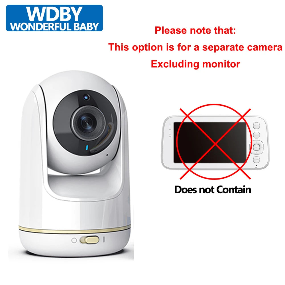 Moniteur Bébé 5" PTZ Zoom 3X WiFi - Double Contrôle App