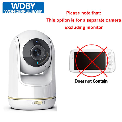 Moniteur Bébé 5" PTZ Zoom 3X WiFi - Double Contrôle App