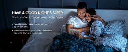 Moniteur Bébé 7" 1080P - 2 Caméras Écran Divisé